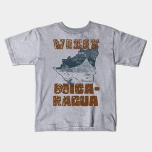 Vintage Distressed Visit Nicaragua Kids T-Shirt